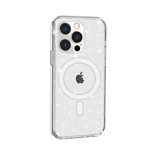 Nebula Clear Back Tough Case with MagSafe for iPhone – Crystal Sparkling