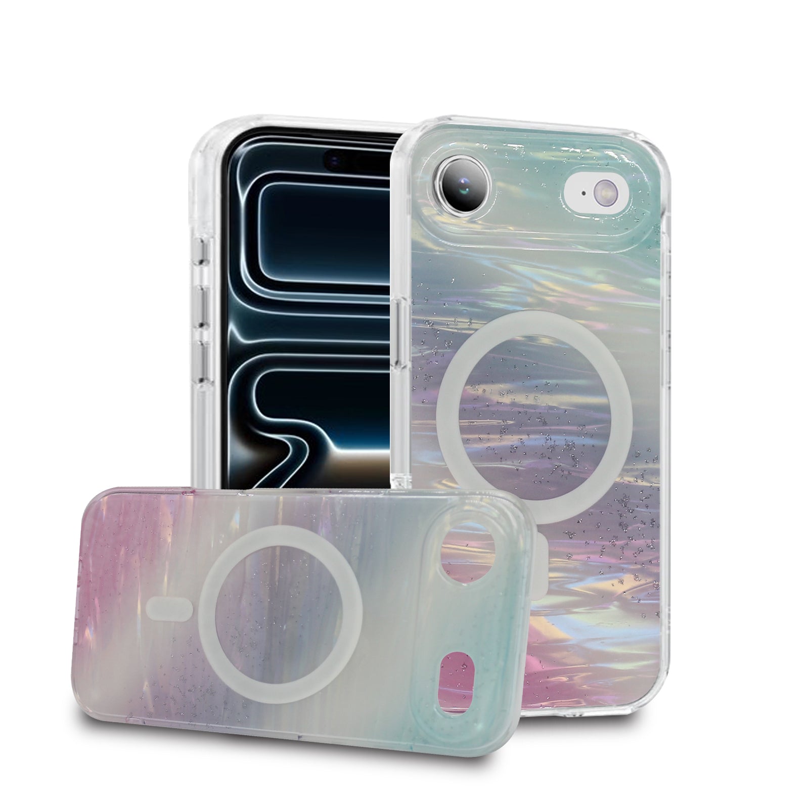 iPhone Magsafe Pattern Rainbow Sunset Case - iPhone 17 Series