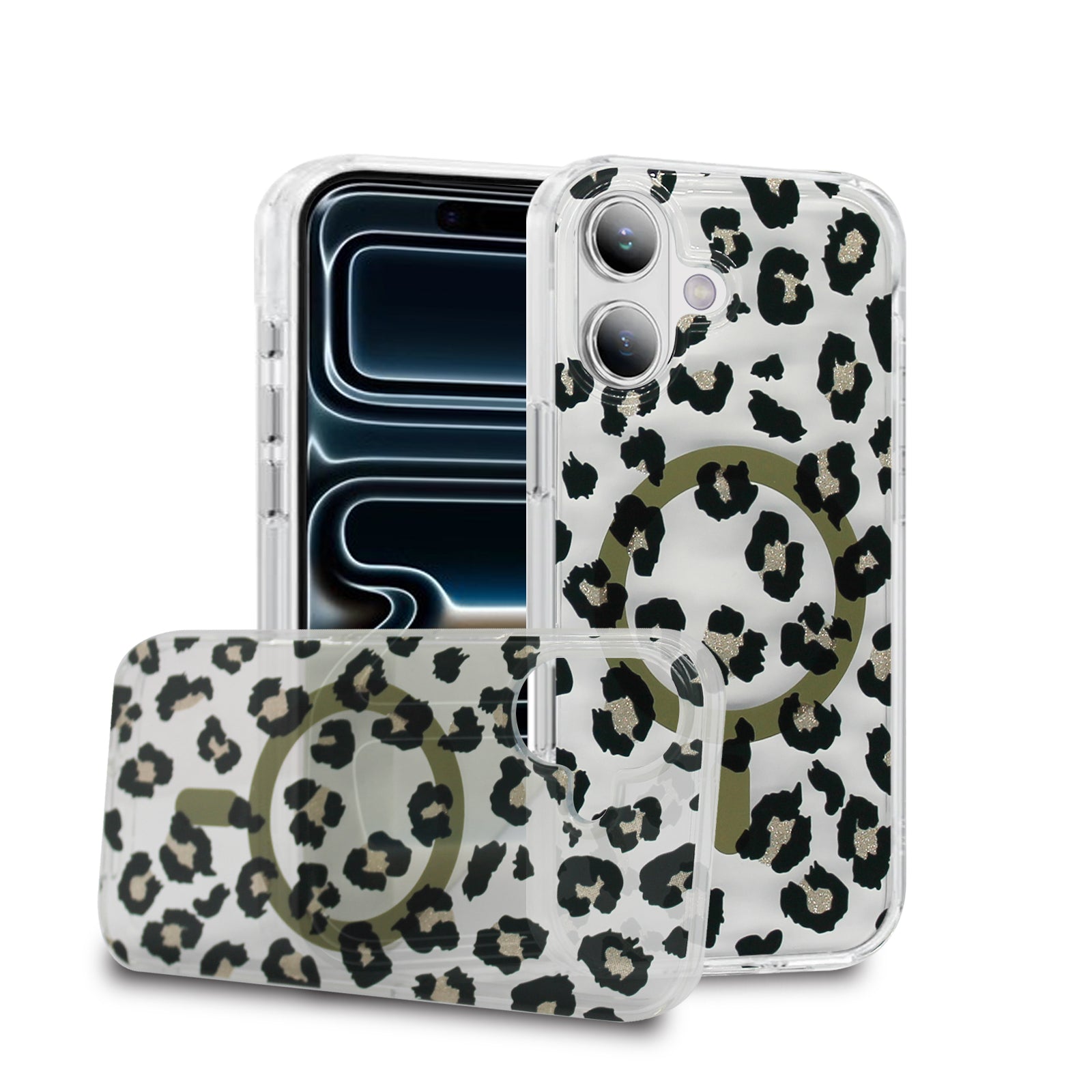 Magsafe Pattern Golden Leopard Case - iPhone 17 Series