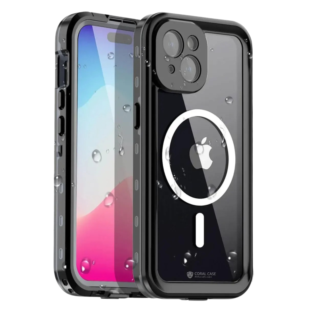 iPhone 13/14/15/16e MagSafe Waterproof Case Black