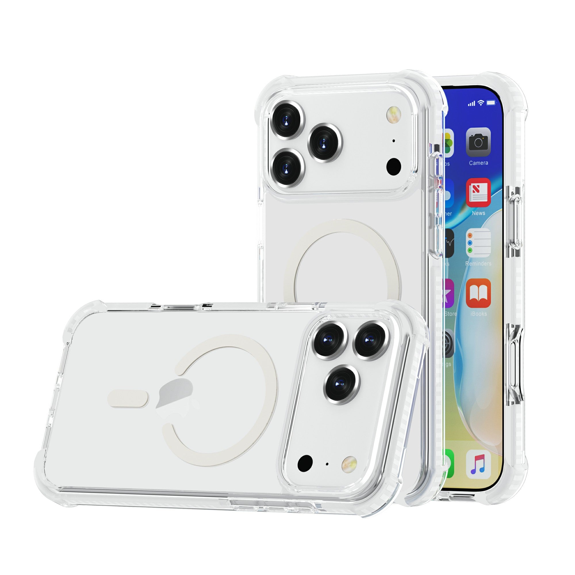 Nebula Clear Back Tough MagSafe Case for iPhone 17 series - White