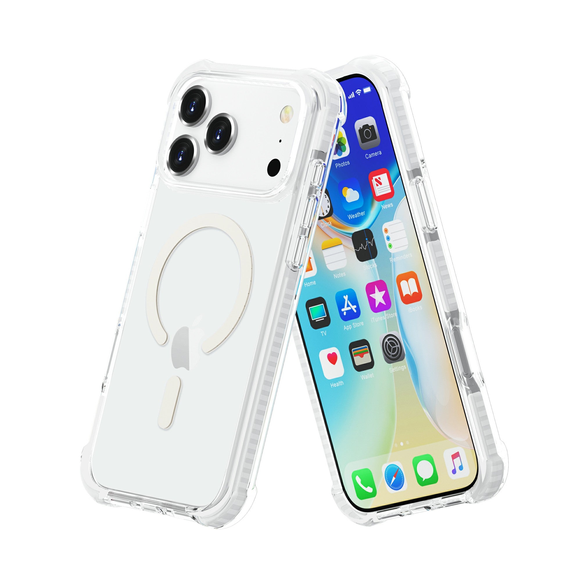 Nebula Clear Back Tough MagSafe Case for iPhone 17 series - White