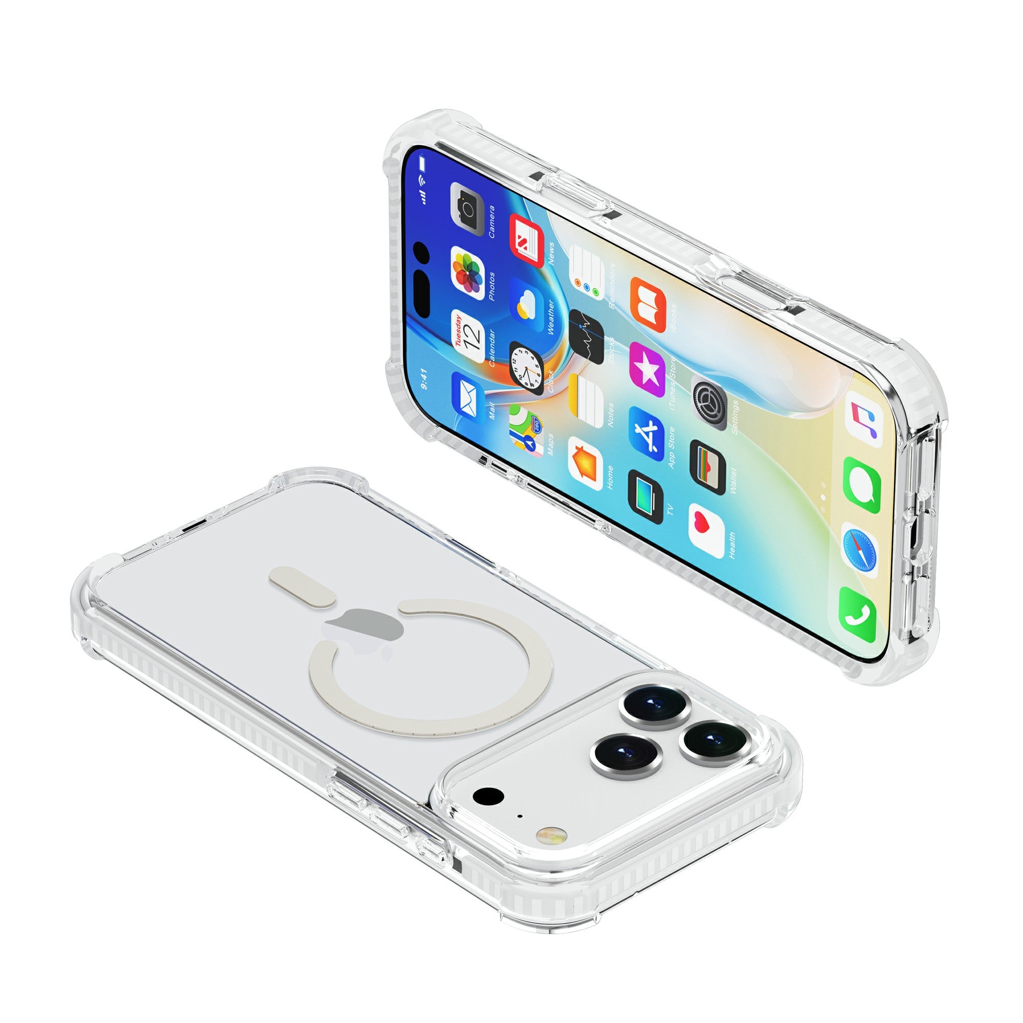 Nebula Clear Back Tough MagSafe Case for iPhone 17 series - White