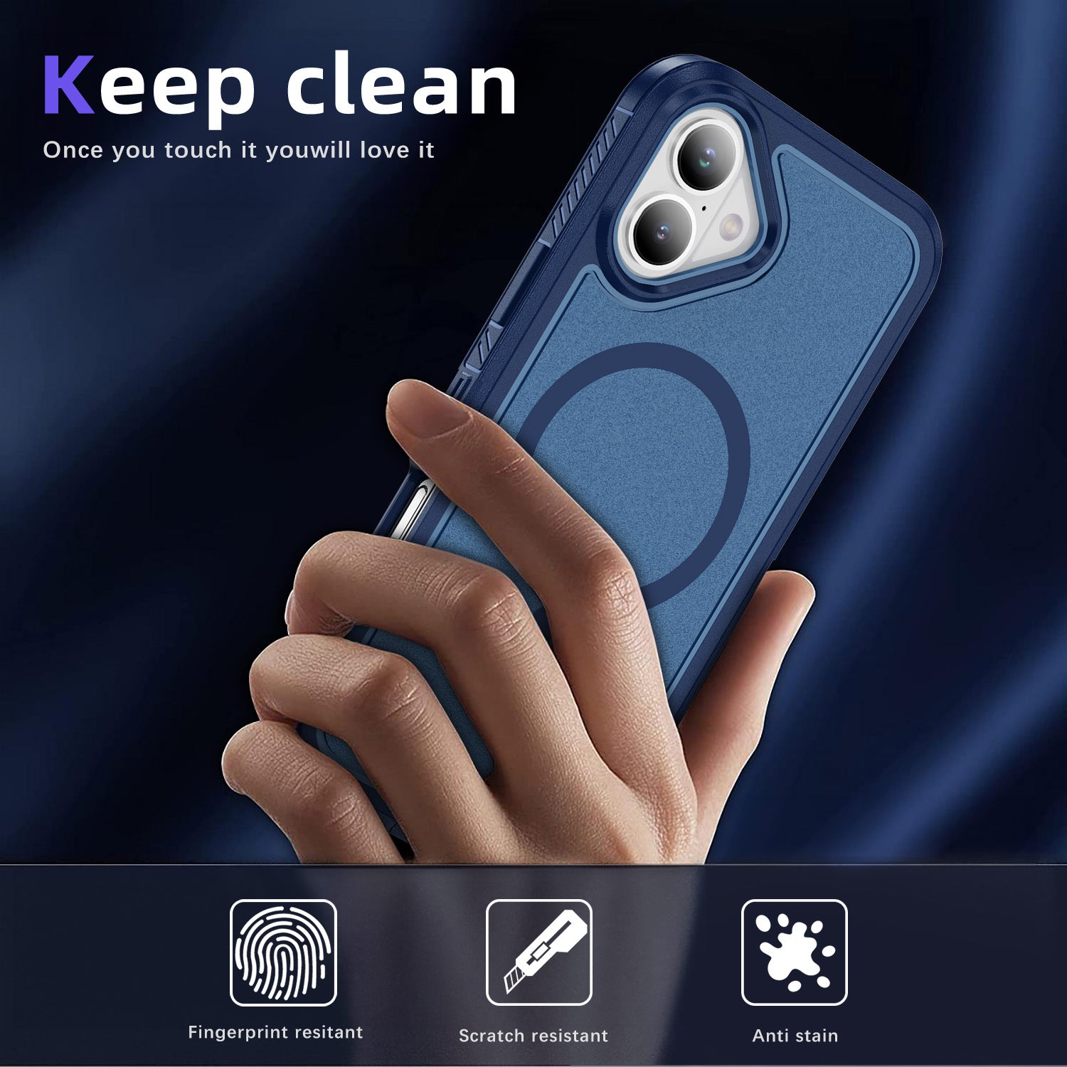 iPhone 17 Eclipse Shield MagSafe Case Blue