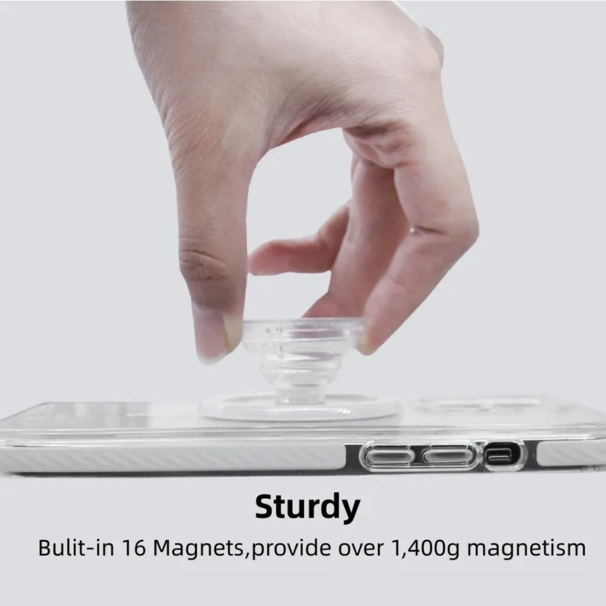 Magnetic Phone Ring Black