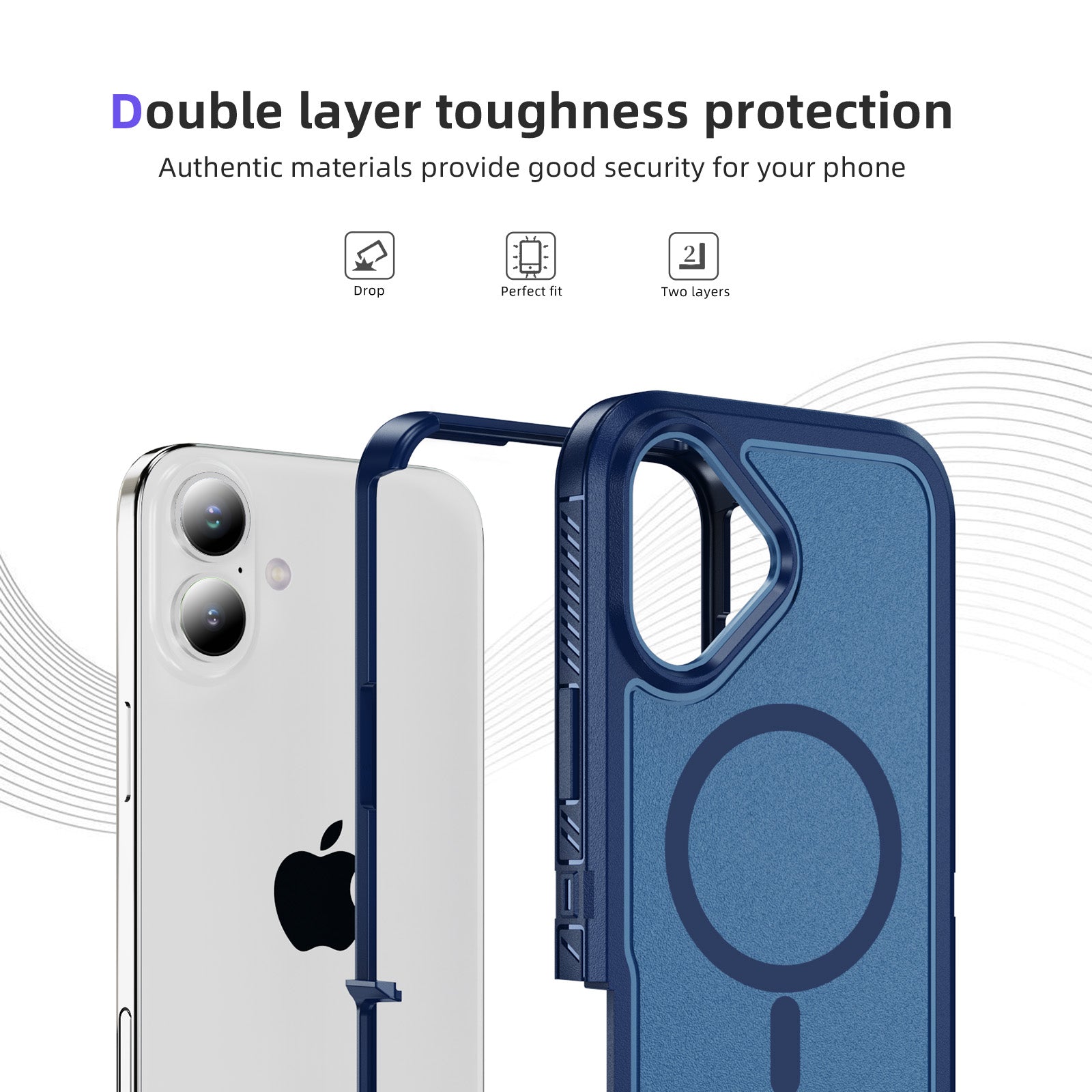iPhone 17 Eclipse Shield MagSafe Case Blue