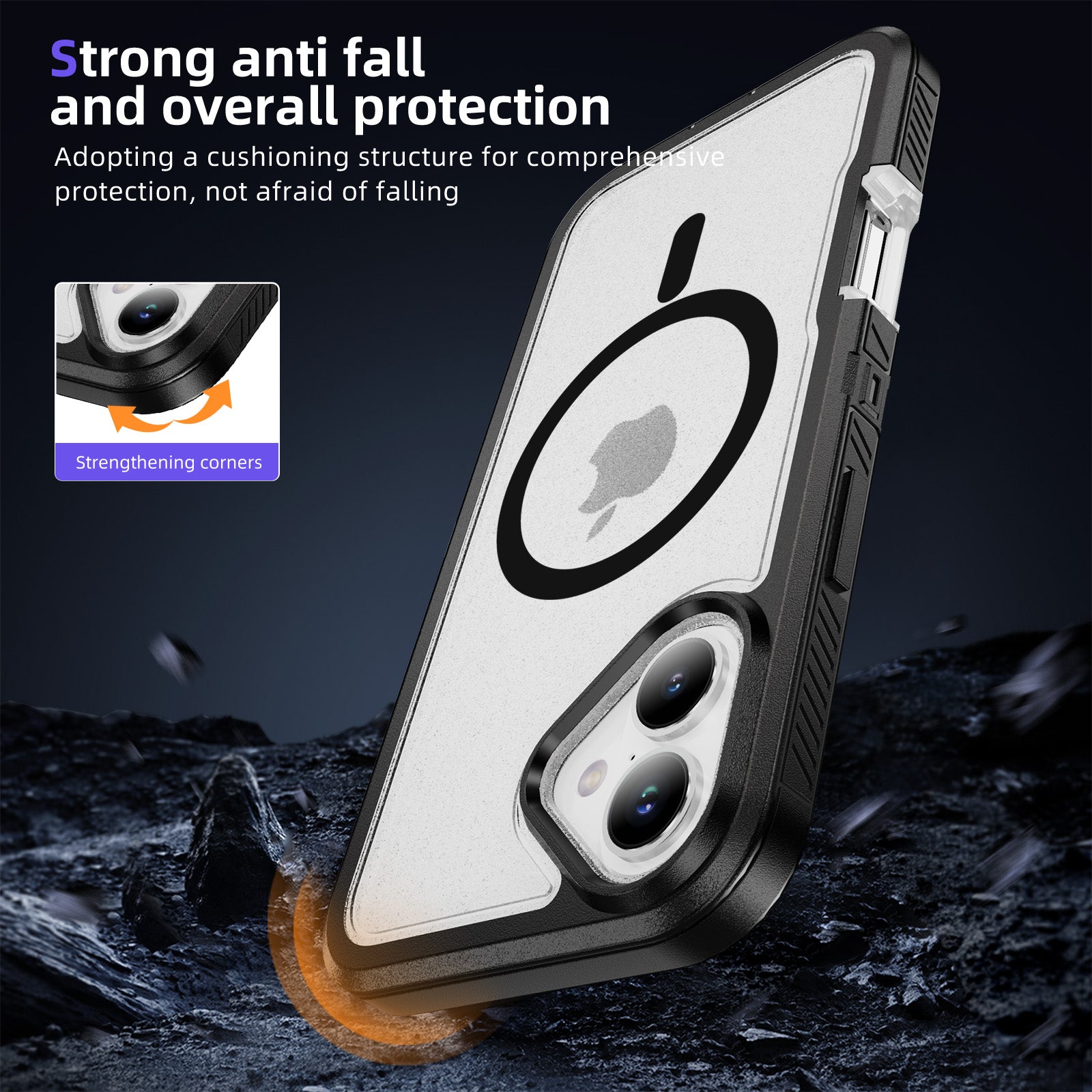 iPhone 17 Eclipse Shield MagSafe Case - Black Clear