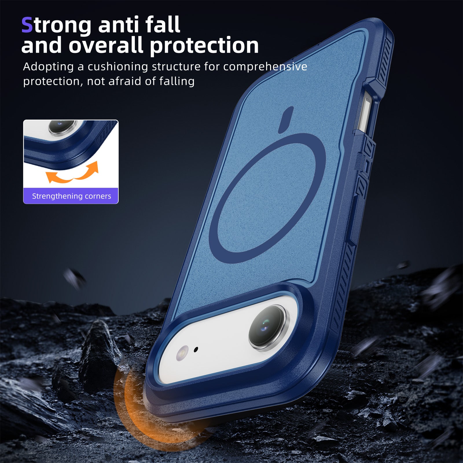 iPhone 17 Air Eclipse Shield MagSafe Case Blue