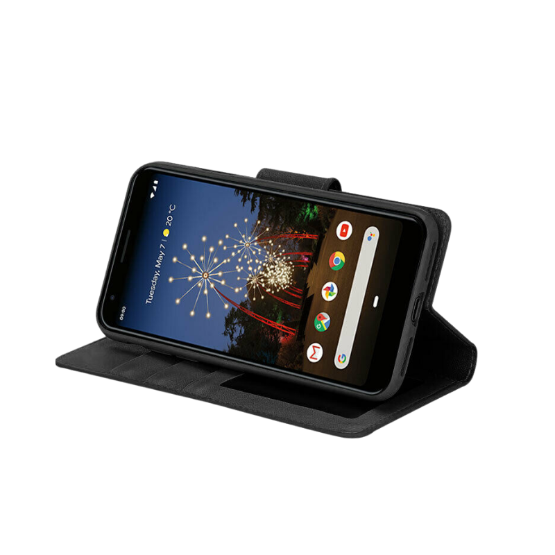 Hanman Flip Wallet Case Google Pixel 2 XL Black