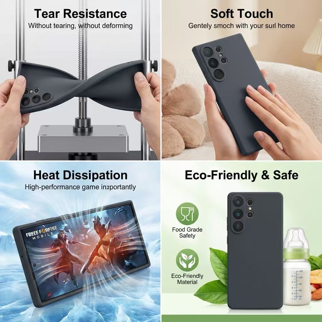 Samsung Galaxy S26Plus Silicone Rubber Case Black