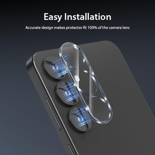 9D Full Camera lens Tempered Glass-Samsung Galaxy S25 / S25 Plus