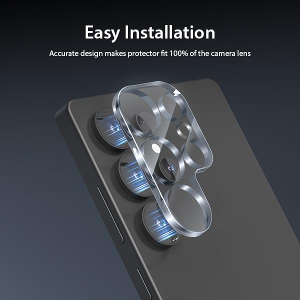 9D Full Camera lens Tempered Glass-Samsung Galaxy S25 Ultra