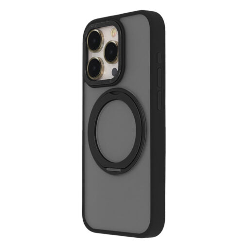 360° Rotatable Invisible Stand Case for iPhone – Black