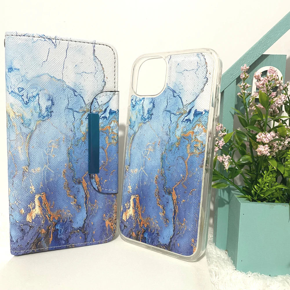 Samsung Galaxy S24/S25 Series Magnetic Wallet Case Fantasy Watercolor