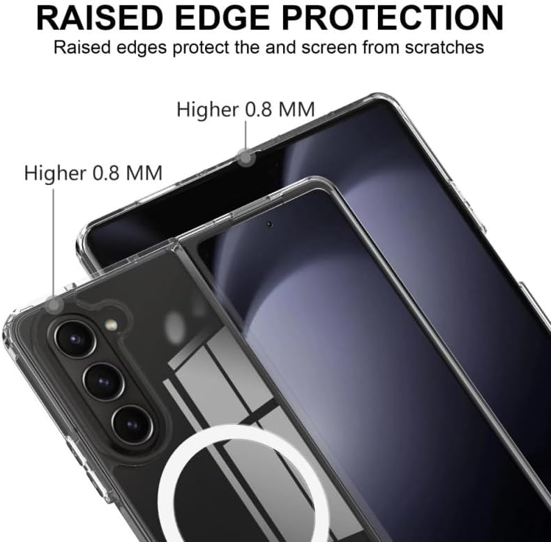 Samsung Galaxy Z Fold 6 Magnetic Back Cover Case Clear