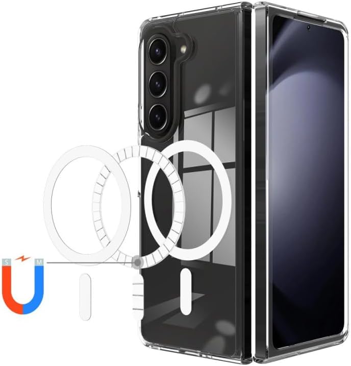 Samsung Galaxy Z Fold 6 Magnetic Back Cover Case Clear