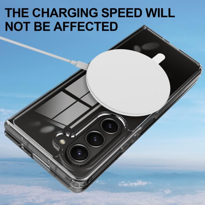 Samsung Galaxy Z Fold 6 Magnetic Back Cover Case Clear