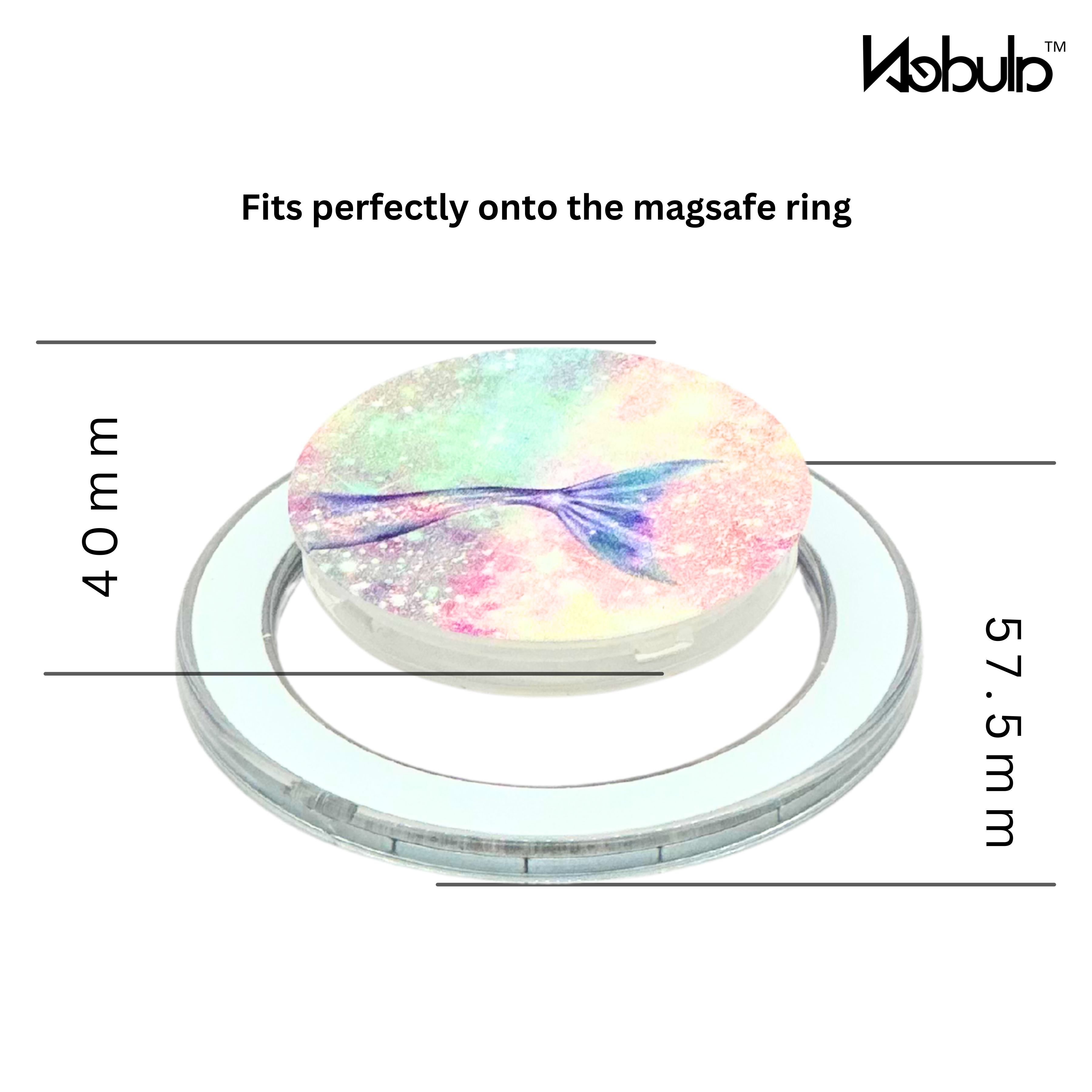 GripPro Magnetic Phone Ring Colorful Mermaid