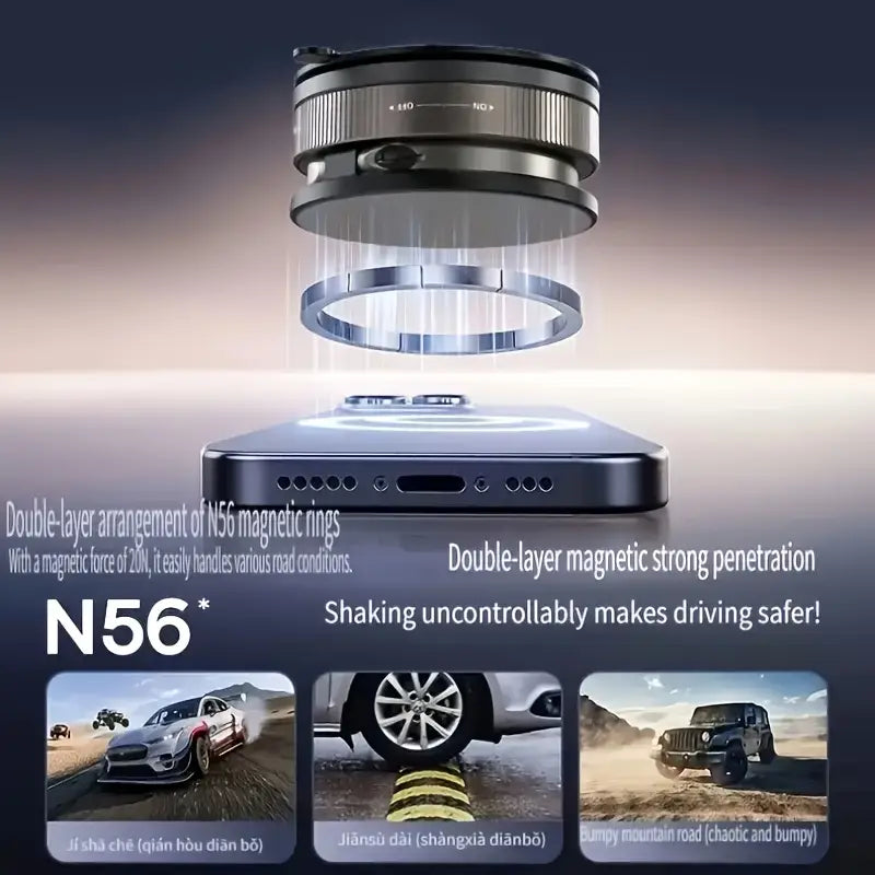 Magnetic Vacuum Suction Phone Holder