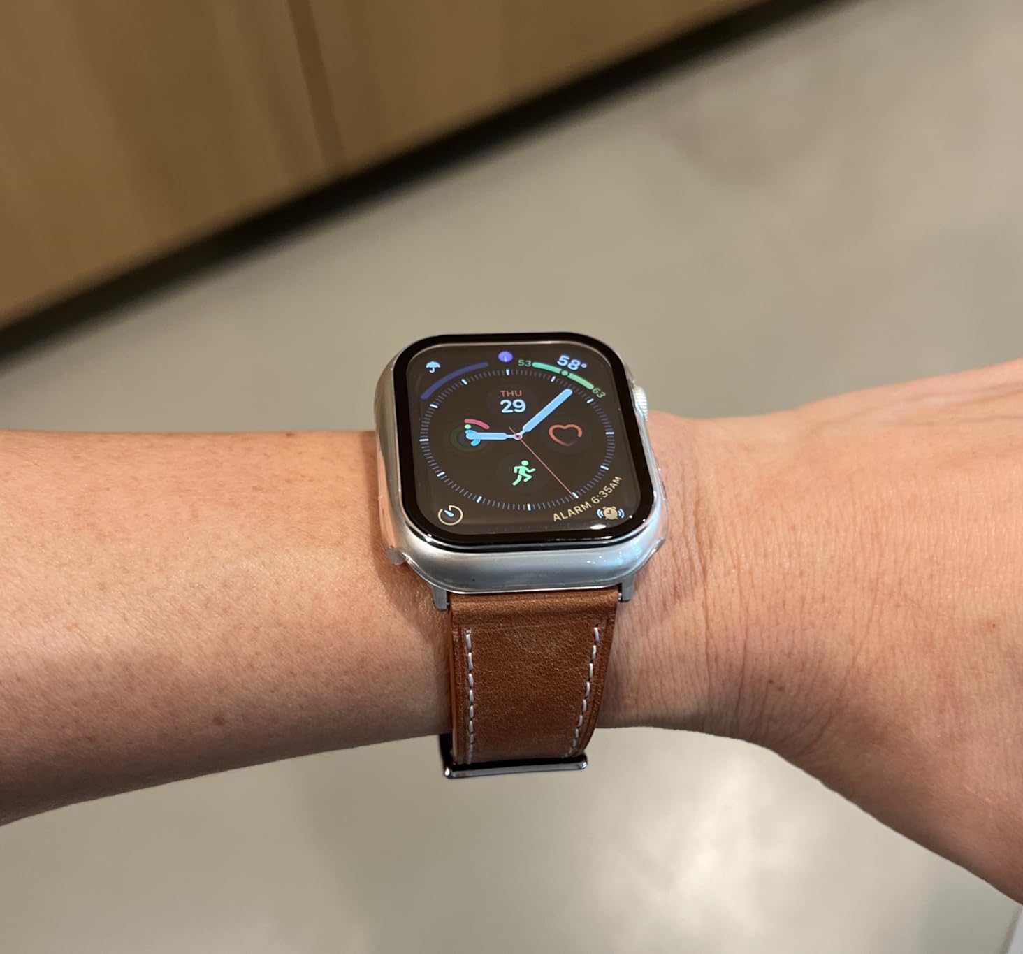 Apple Watch Genuine Leather Band with Buckle Case