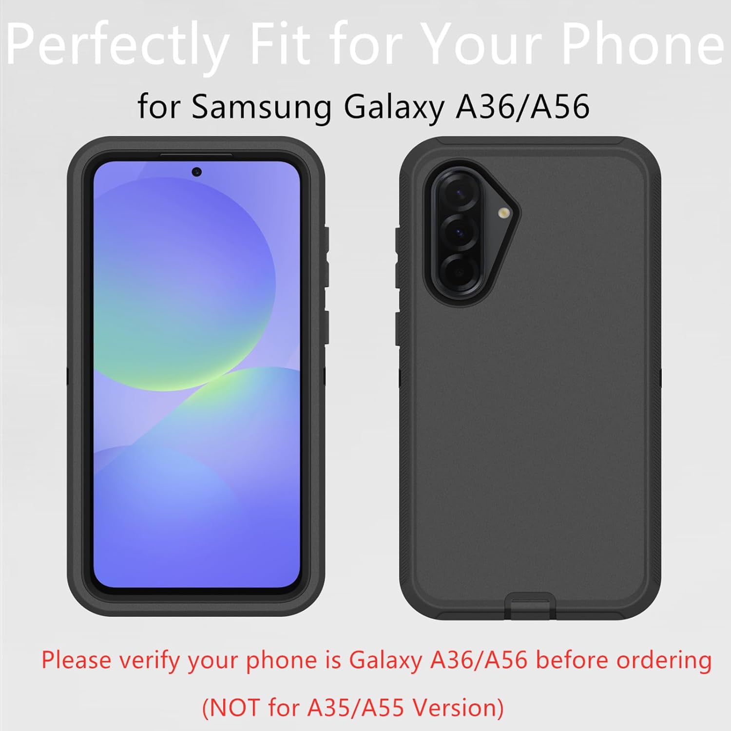 Samsung Galaxy A36/ A56 5G Defender Case Black