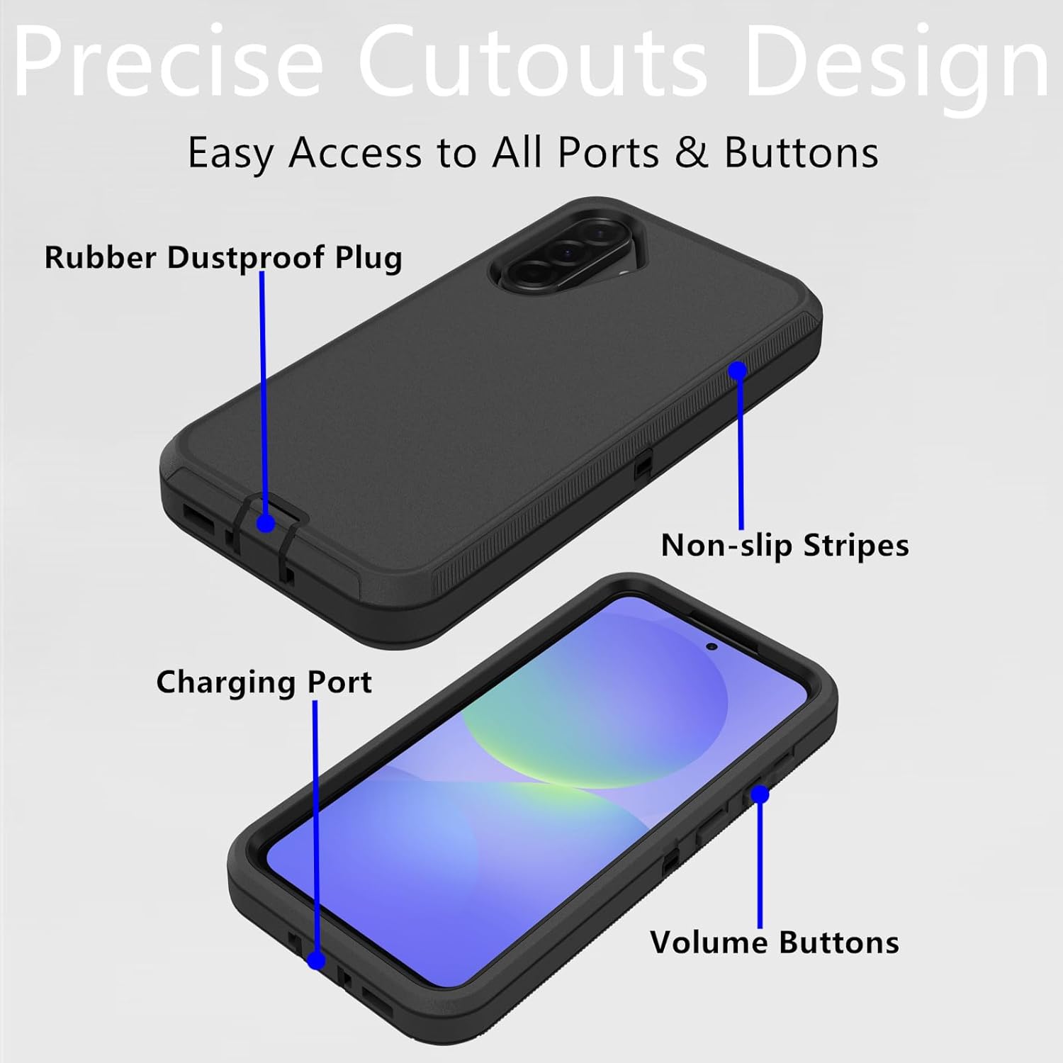 Samsung Galaxy A36/ A56 5G Defender Case Black