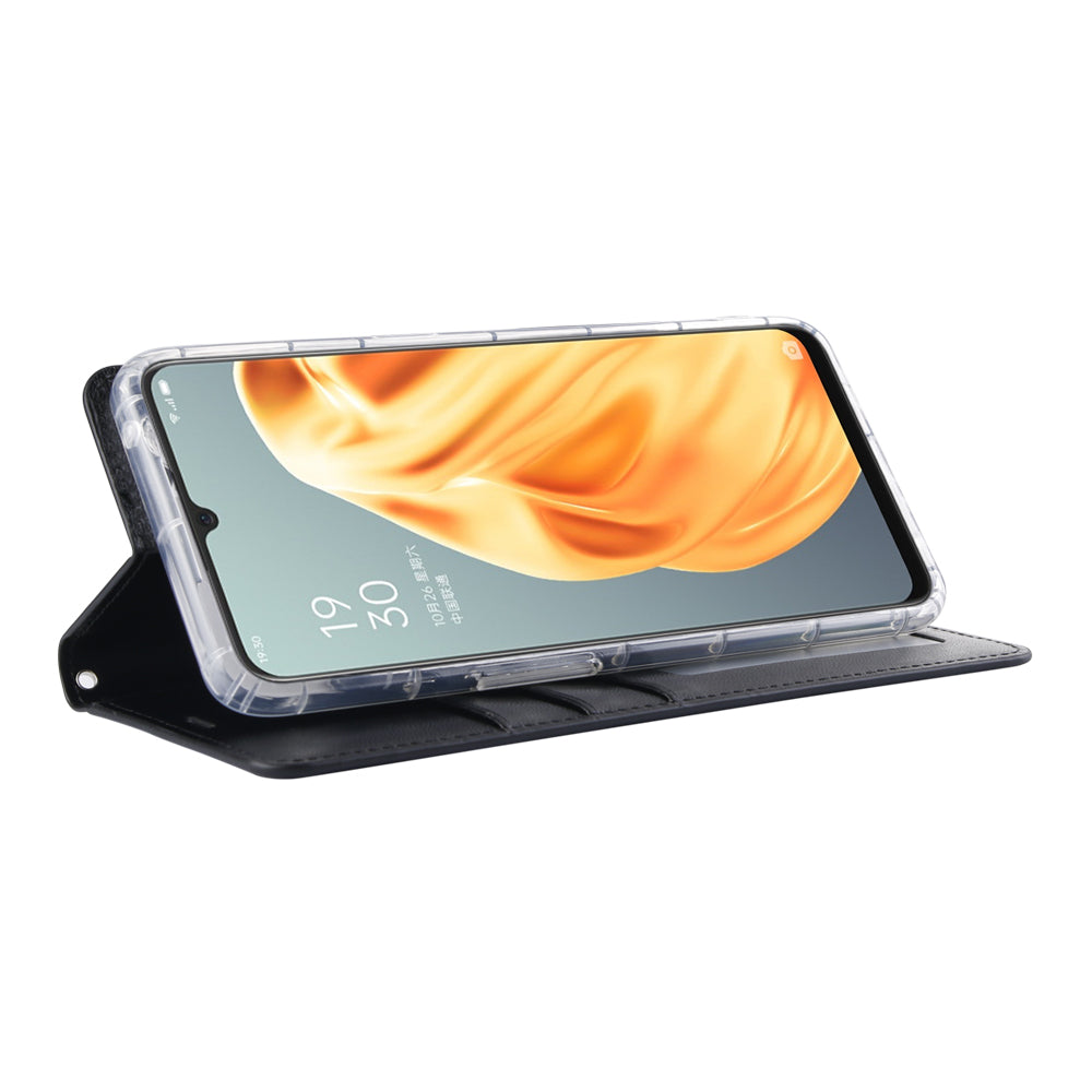 Hanman Flip Wallet Case OPPO AX5 Black
