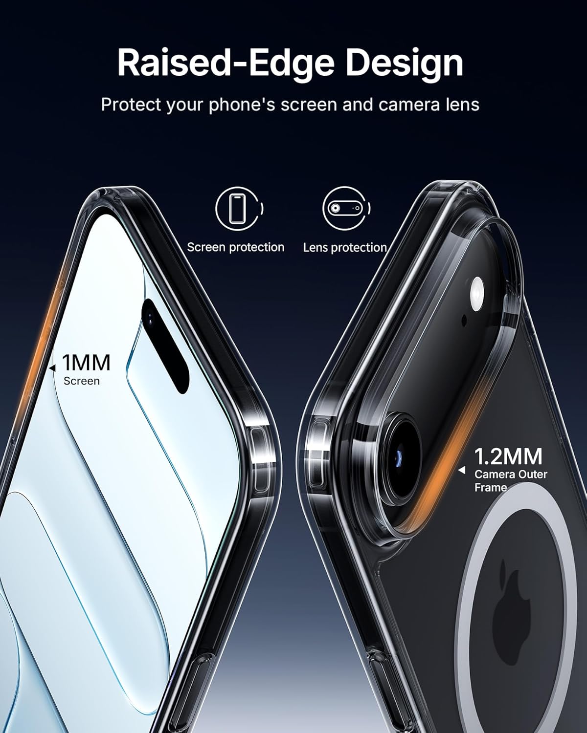 iPhone 17 series Magnetic Back Cover Case Clear