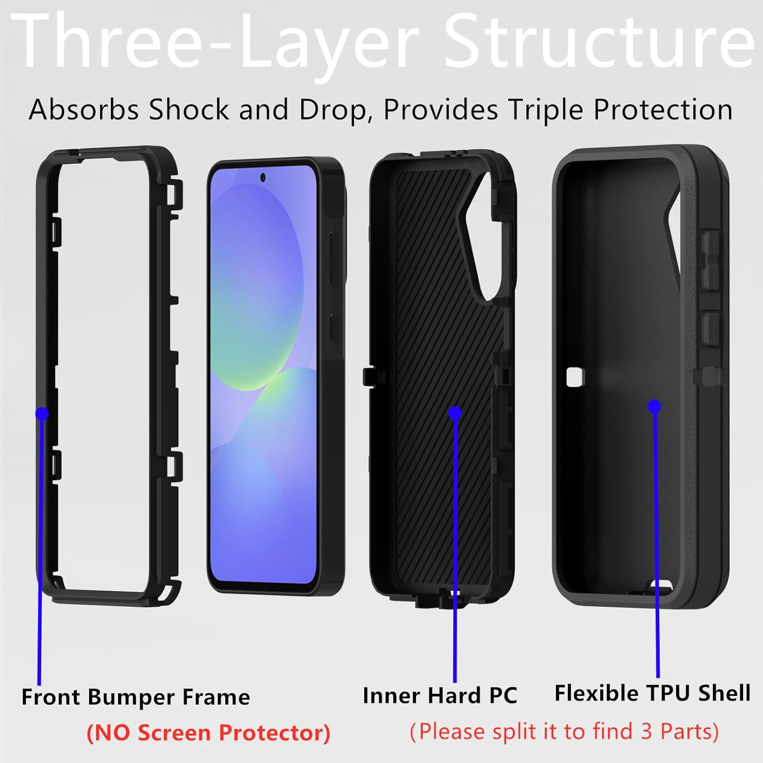 Samsung Galaxy A36/ A56 5G Defender Case Black