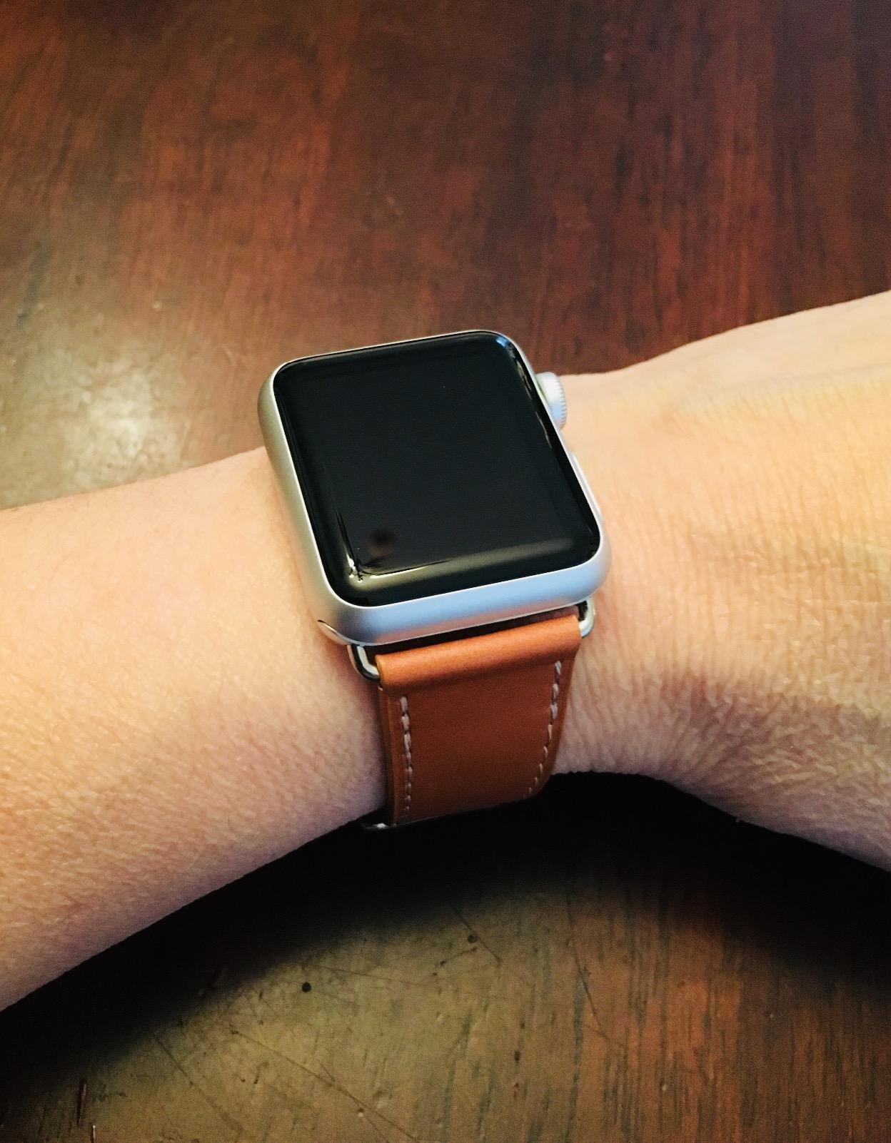 Apple Watch Genuine Leather Band with Buckle Case