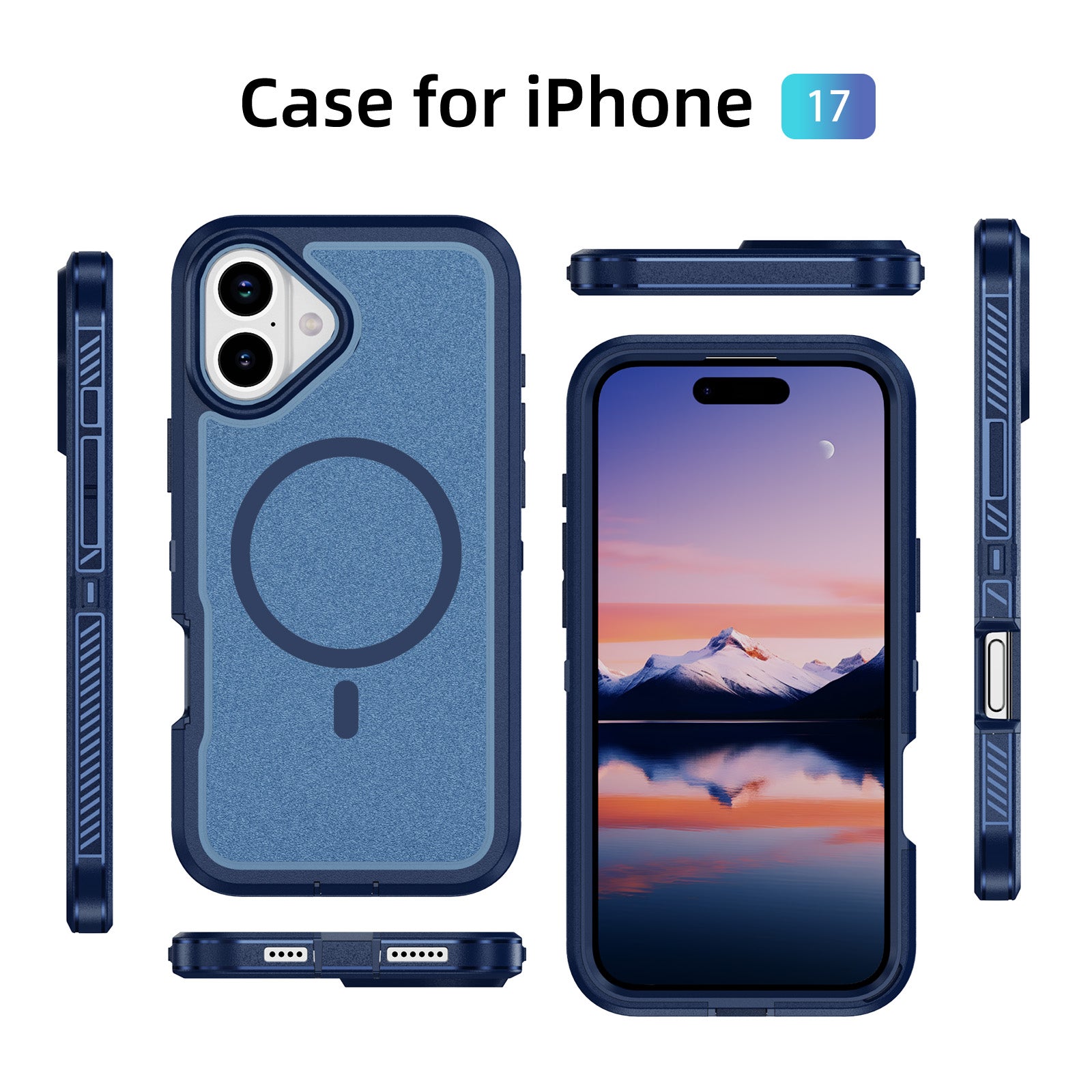 iPhone 17 Eclipse Shield MagSafe Case Blue