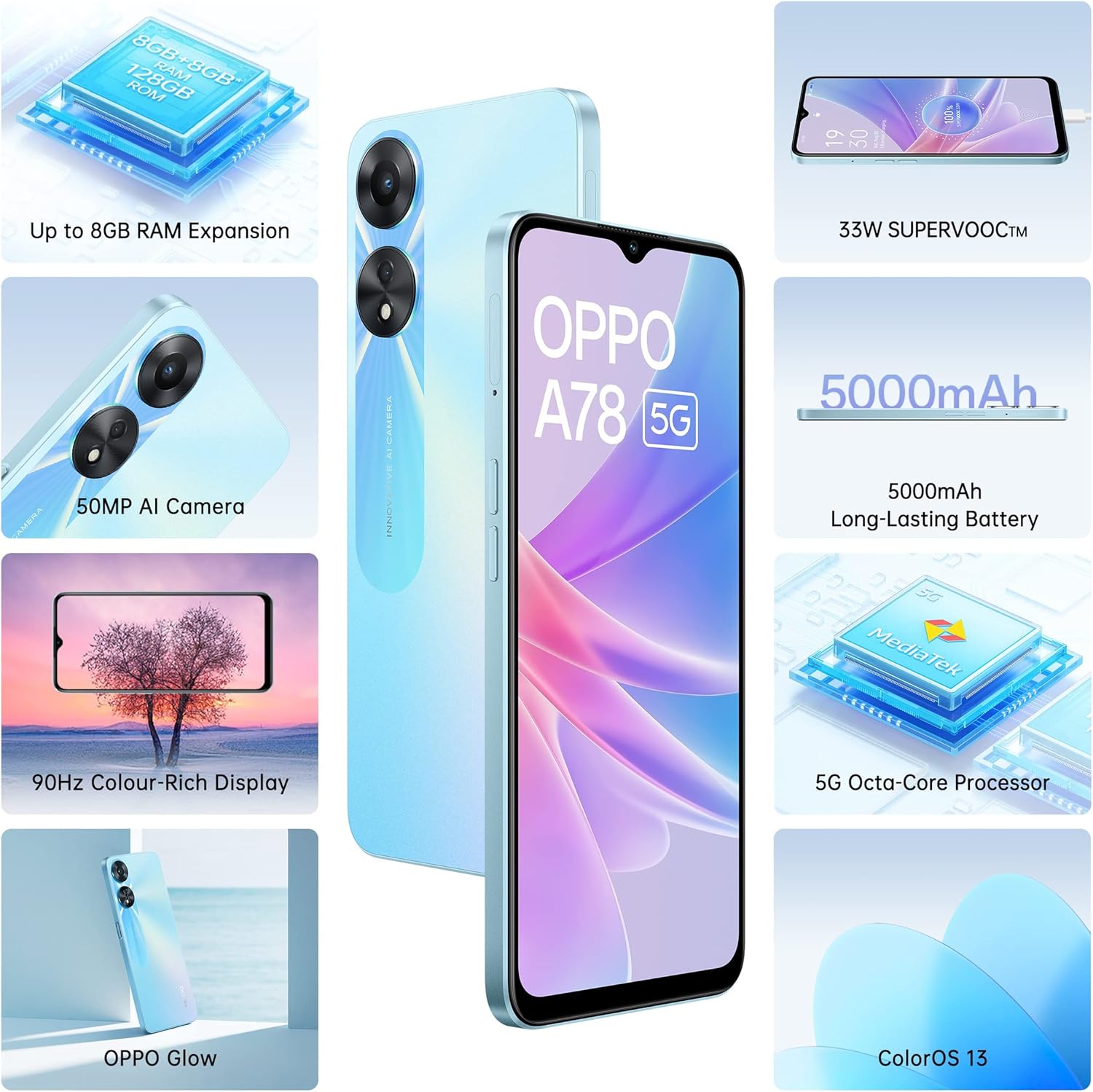 OPPO A78 5G 256GB (Like New – Opened Box, Never Used)