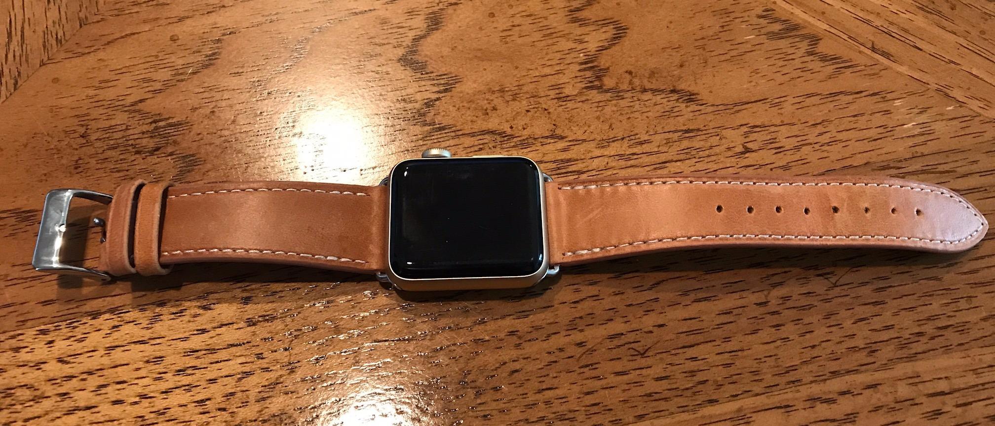 Apple Watch Genuine Leather Band with Buckle Case