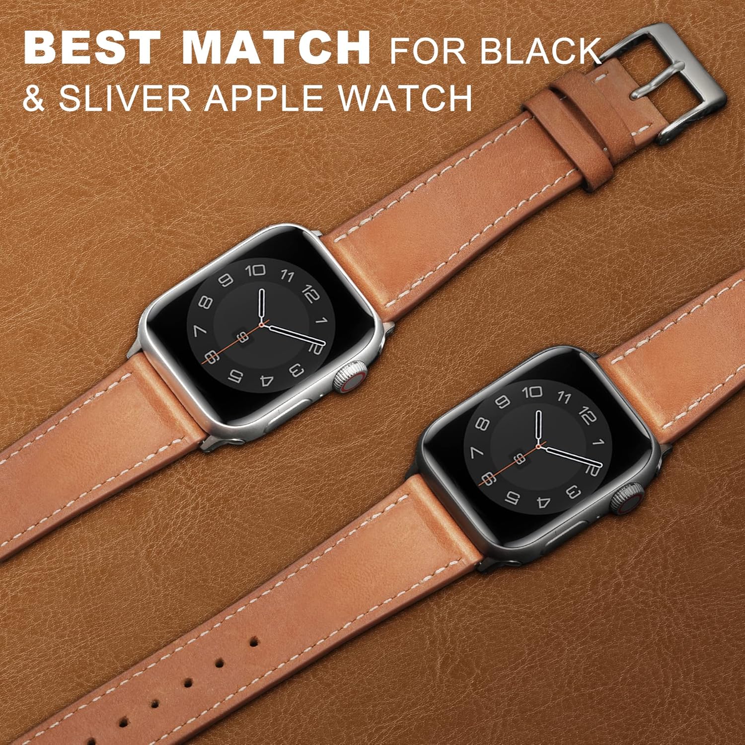 Apple Watch Genuine Leather Band with Buckle Case