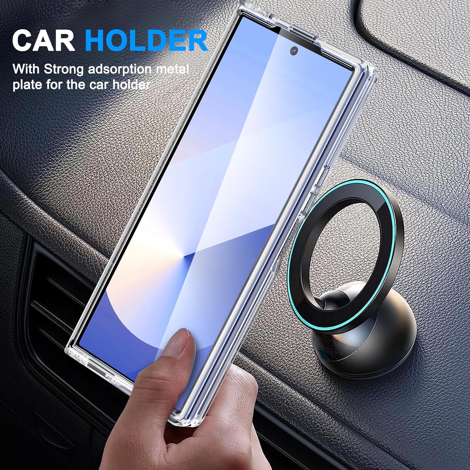 Samsung Galaxy Z Fold 7 Magnetic Back Cover Case Clear
