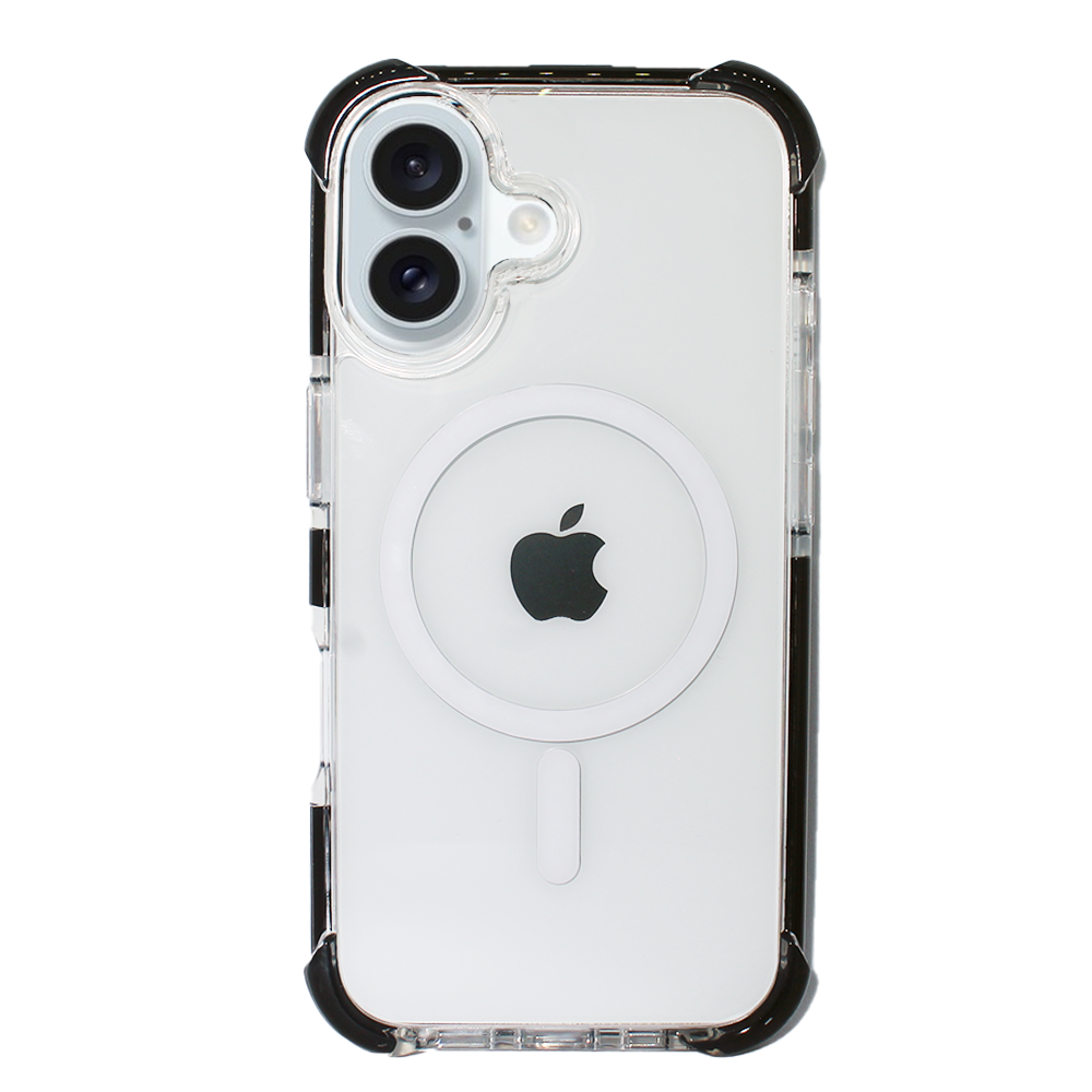 Nebula Clear Back Tough Case with MagSafe for iPhone – Black