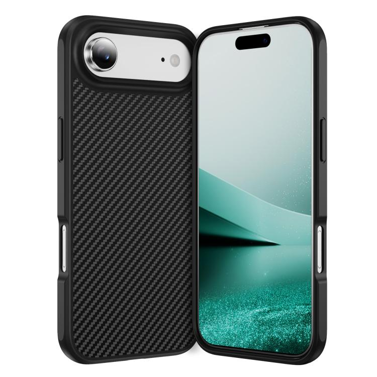 iPhone 17 Air Carbon Fiber Texture MagSafe Case Black