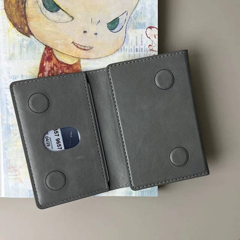 Slim Tri-Fold MagSafe Wallet & Phone Stand Grey