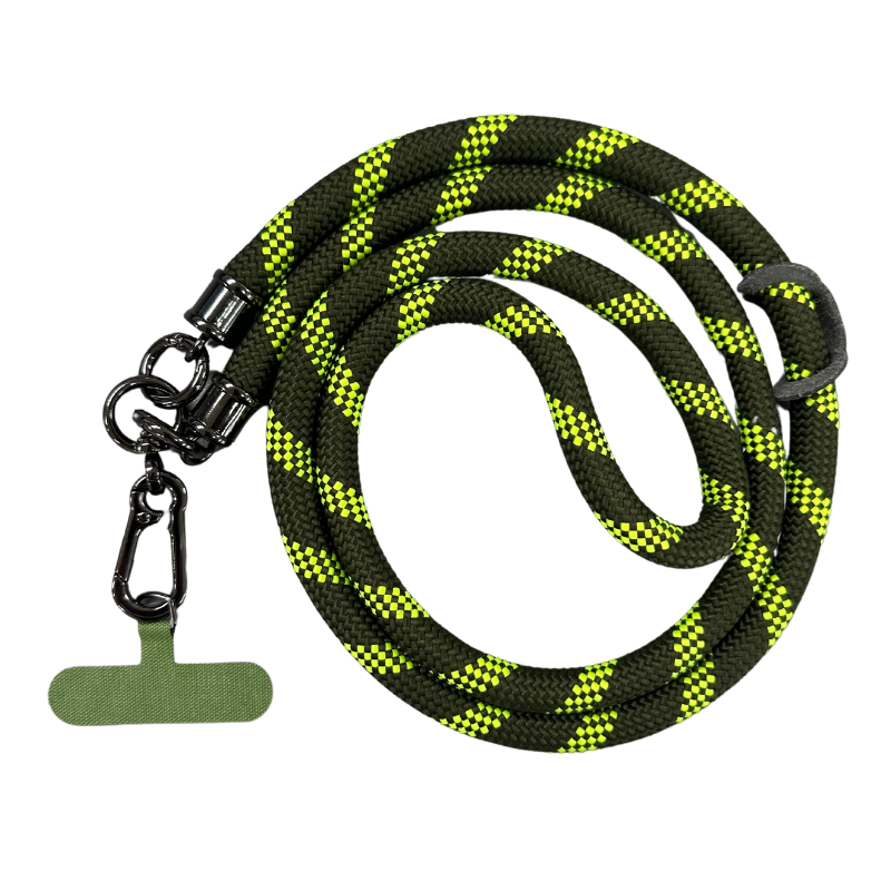 Sturdy Rope Crossbody Phone Lanyard Green