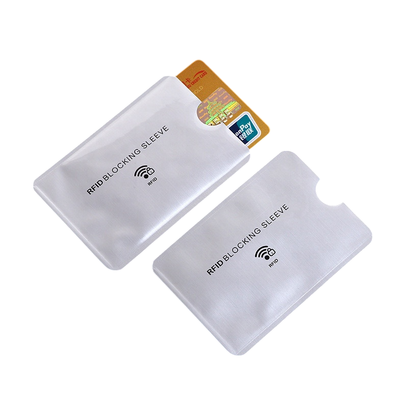 FRID Blocking Security Card Holder-Sliver
