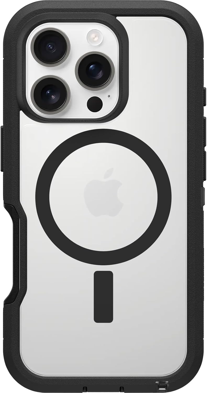 Eclipse Shield MagSafe Case for iPhone - Black-Clear