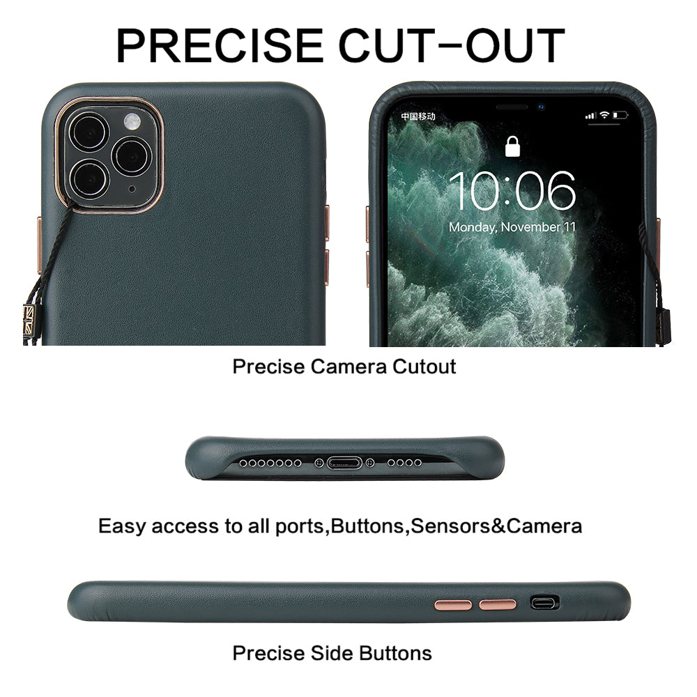 iPhone 12 mini Nebula Leather Back Case – Black