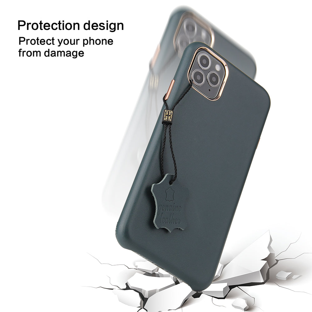 iPhone 12 mini Nebula Leather Back Case – Brown