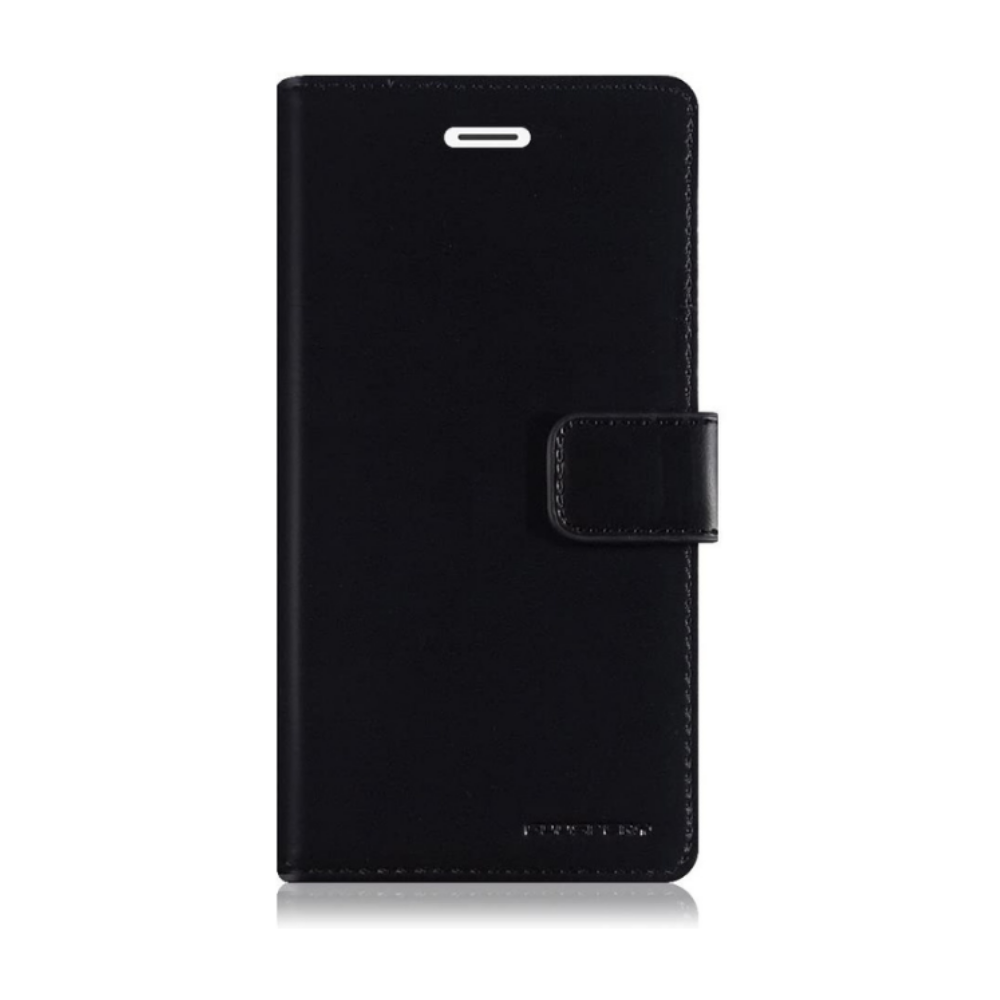 iPhone 13 Mercury Goospery Mansoor Diary Flip Wallet Case - Black