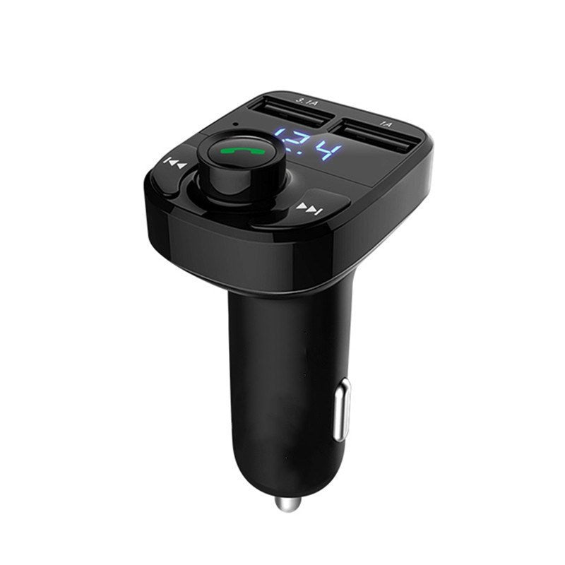 X8 Bluetooth Dual USB Car Charger Black