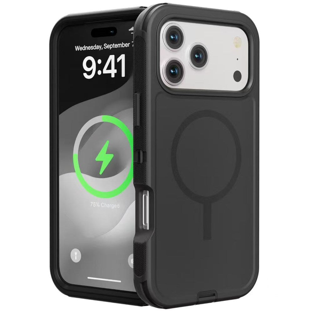T SHINE Defender MagSafe Protective Case for iPhone 18 Pro – Black