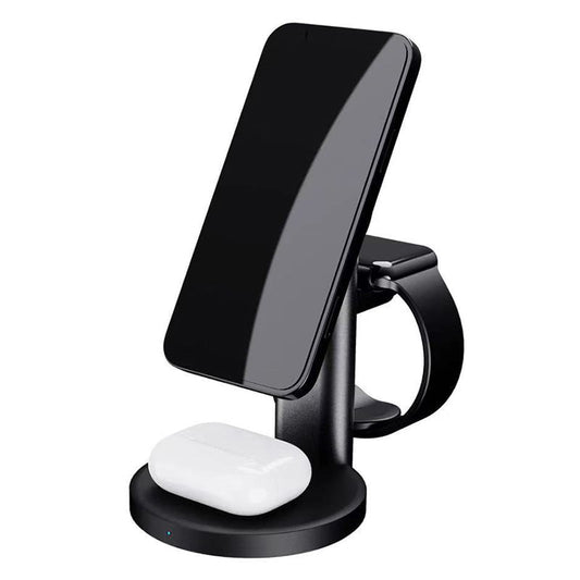 Nebula 3-in-1 Magnetic Wireless Charger Desktop Stand - Black