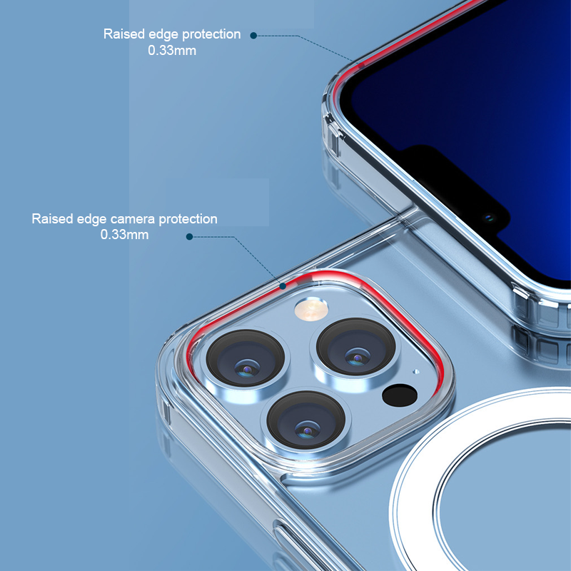 iPhone 13 / 14 / 15 / 14 Plus / 14 Pro / 14 Pro Max / 16e / Nebula Clear Case with MagSafe – Clear