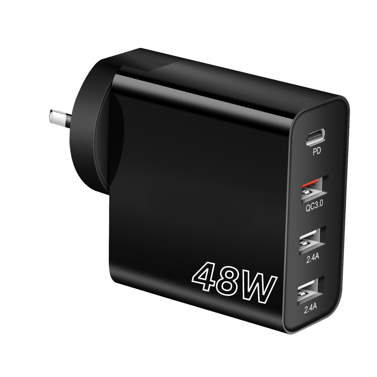Nebula 48W 3USBA+C Wall Charger – Fast, Safe, and Versatile Charging for All Your Devices