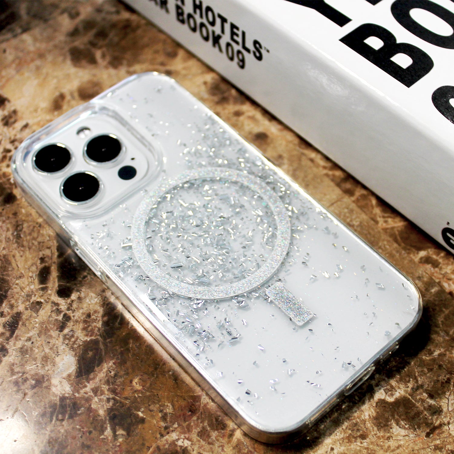 Nebula Noble Metal Dusted Magsafe Case Silver - iPhone Cases